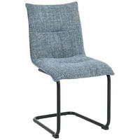 HOUPACÍ ŽIDLE, modrá - modrá/černá, Moderní, kov/textil (47/85/59cm) - Boxxx