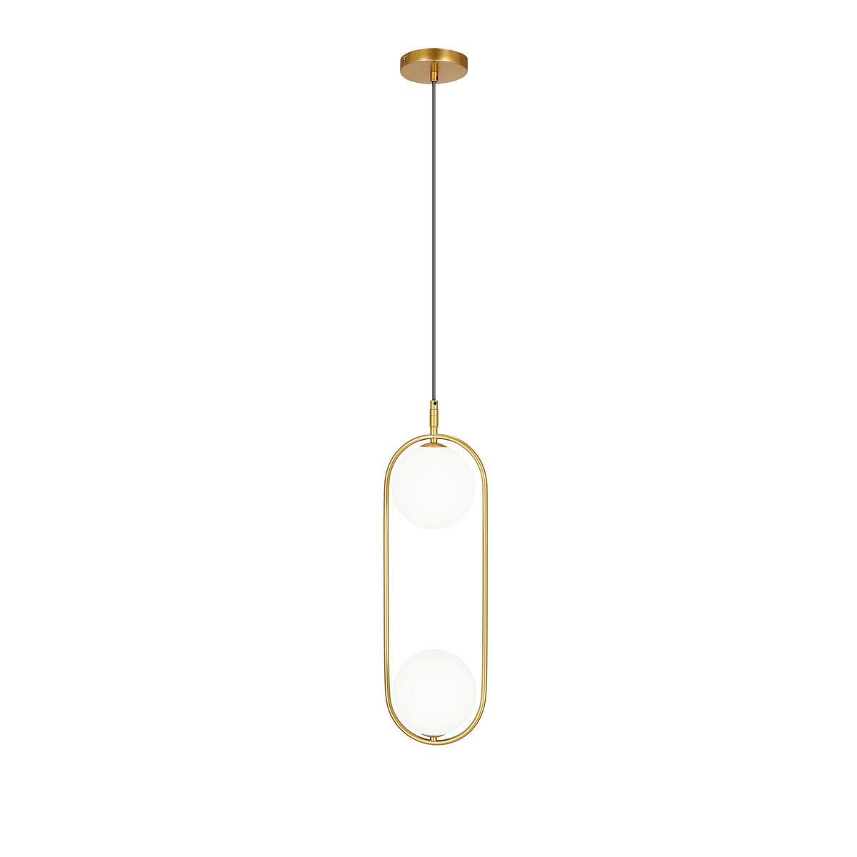 HÄNGELEUCHTE 18,5/15/140 cm   - Messingfarben, Design, Metall (18,5/15/140cm)