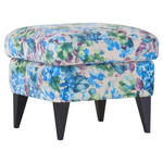 HOCKER in Holz, Textil Blau, Grün, Lila, Schwarz, Beige  - Blau/Beige, MODERN, Holz/Textil (60/43/60cm) - Landscape