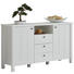 KOMODA SIDEBOARD, bílá - bílá/bronzová, Lifestyle, kov/kompozitní dřevo (157/90/44cm) - Landscape KOMODA SIDEBOARD, bílá - bílá/bronzová, Lifestyle, kov/kompozitní dřevo (157/90/44cm) - Landscape
