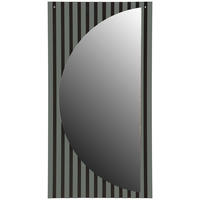 WANDSPIEGEL 53/100/7,3 cm    in rechteckig  - Salbeigrün/Schwarz, Design, Glas/Holzwerkstoff (53/100/7,3cm) - Carryhome
