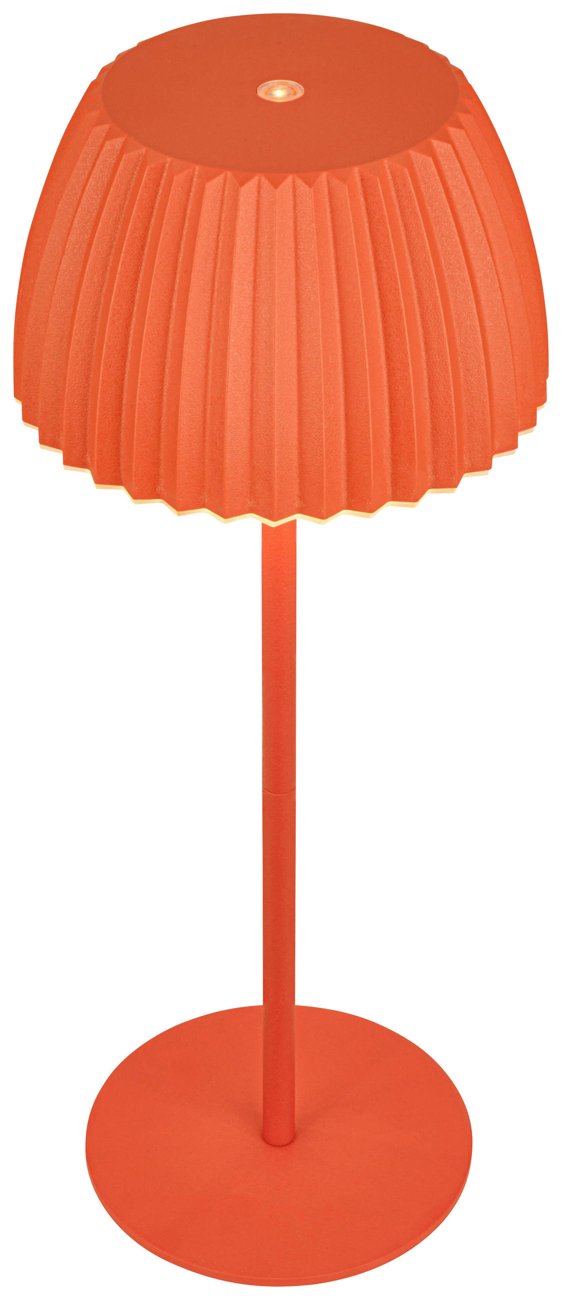 AKKU-TISCHLEUCHTE 14,5/36,5 cm  - Orange, Basics, Kunststoff/Metall (14,5/36,5cm)