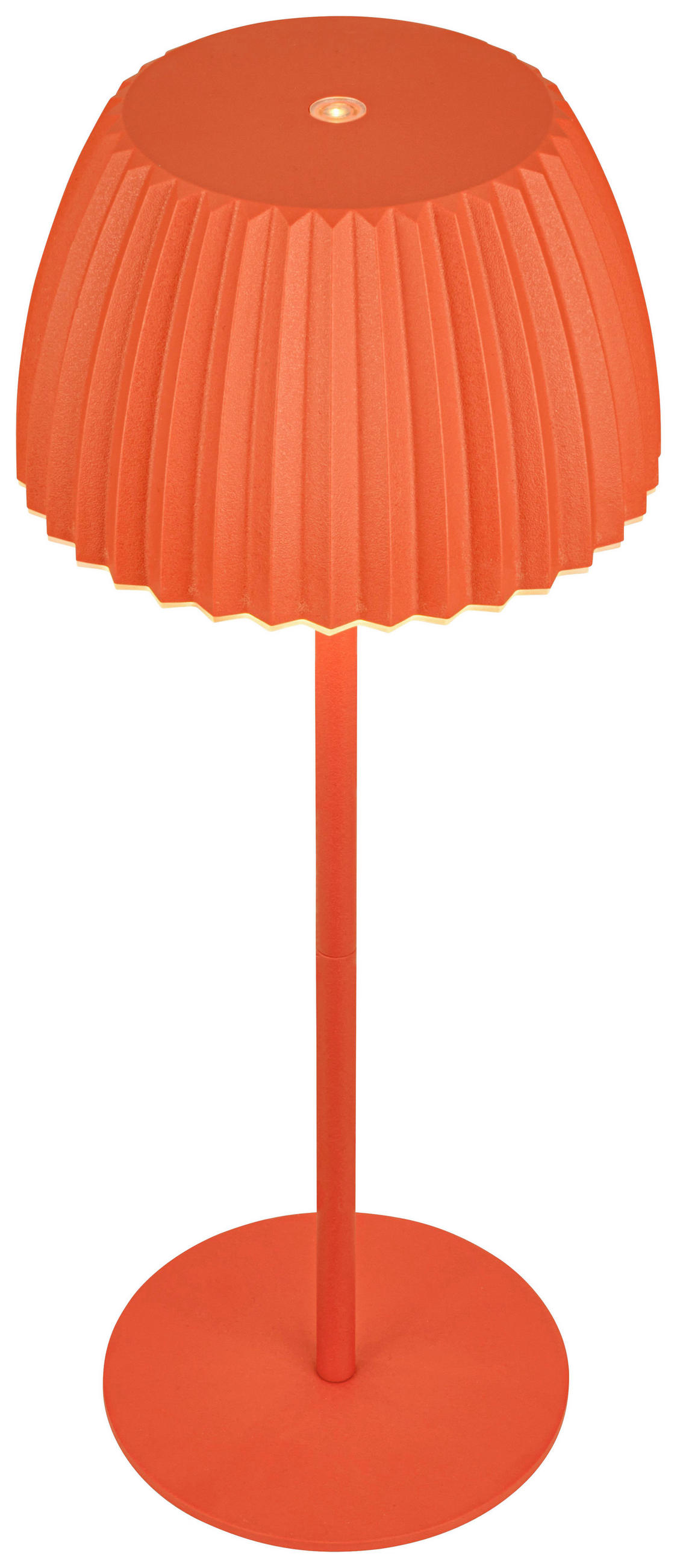 AKKU-TISCHLEUCHTE 14,5/36,5 cm  - Orange, Basics, Kunststoff/Metall (14,5/36,5cm)