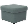 HOCKER Webstoff Hellblau  - Schwarz/Hellblau, KONVENTIONELL, Kunststoff/Textil (60/40/60cm) - MID.YOU