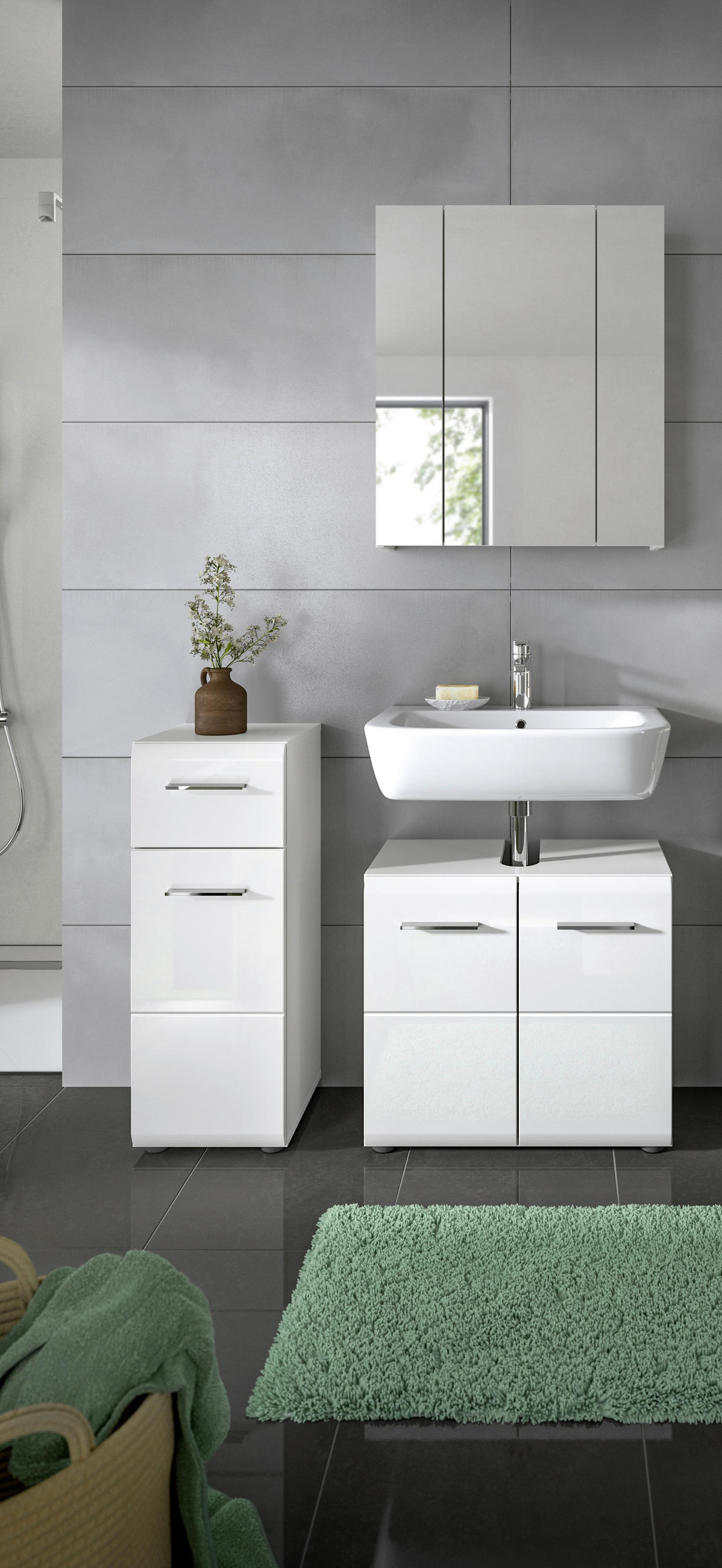 MID.YOU KÚPEĽŇA biela s vysokým leskom