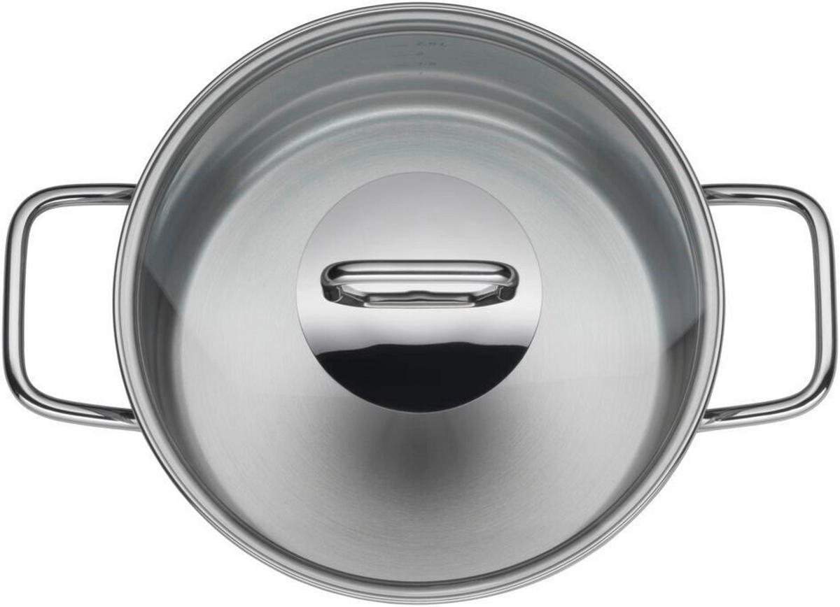 KOCHTOPFSET Extra Cook 6-teilig  - Edelstahlfarben, Basics, Metall (57/32,5/30,5cm) - Silit