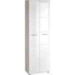GARDEROBENSCHRANK Adana  in 59/196,8/36,6 cm  - Silberfarben/Schwarz, Design, Holzwerkstoff/Kunststoff (59/196,8/36,6cm) - Carryhome
