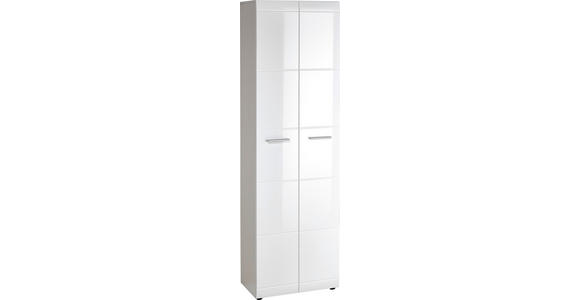 GARDEROBENSCHRANK Adana  in 59/196,8/36,6 cm  - Silberfarben/Schwarz, Design, Holzwerkstoff/Kunststoff (59/196,8/36,6cm) - Carryhome