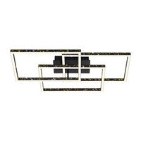 LED SVJETILJKA STROPNA  - crna, Trend, metal/plastika (80/49,5/13cm)