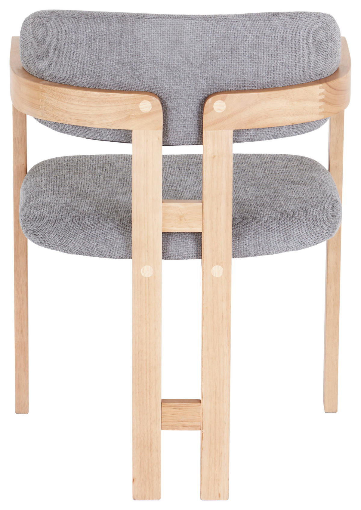 ARMLEHNSTUHL  in Leinenoptik  - Eichefarben/Grau, MODERN, Holz/Textil (60/80/52cm) - MID.YOU