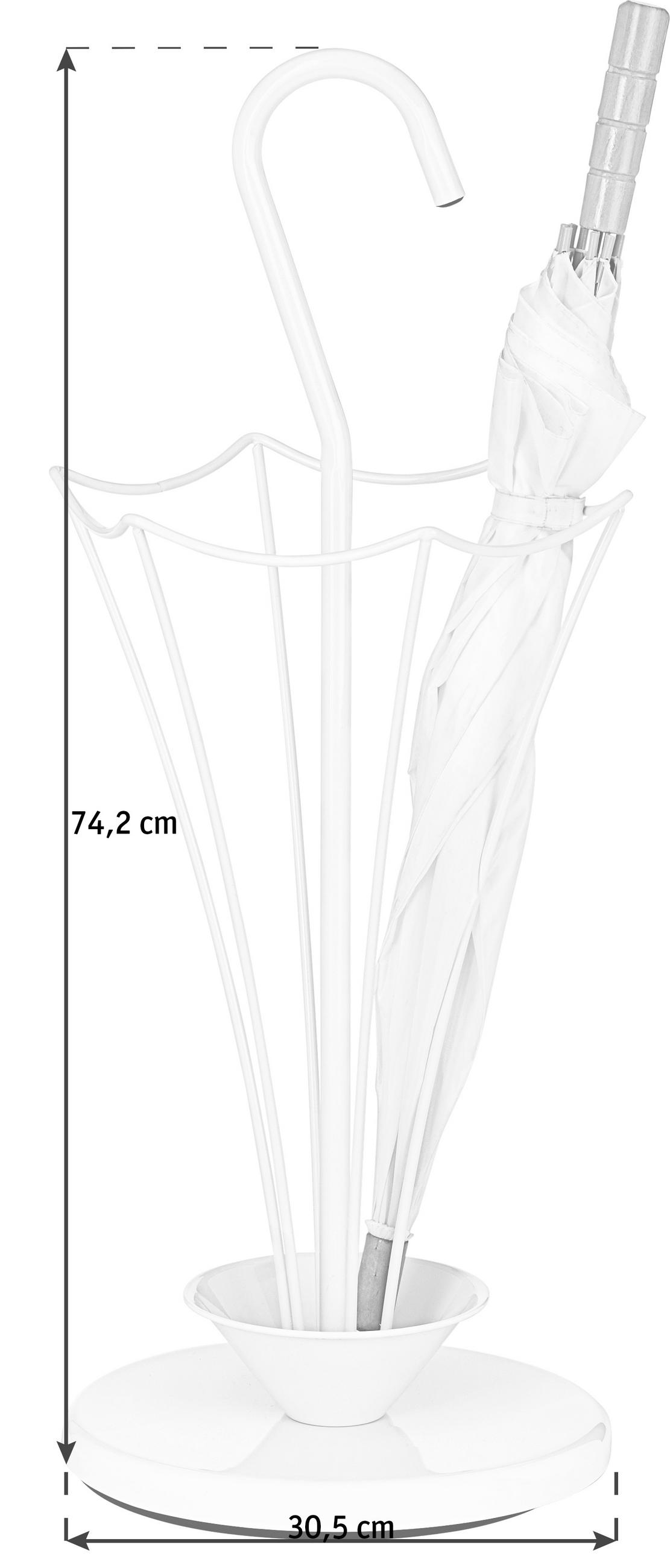 STALAK ZA KIŠOBRANE  bela  metal     - bela, Dizajnerski, metal (30/74/30cm) - Boxxx