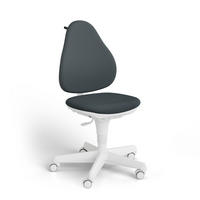 JUGENDDREHSTUHL Webstoff Grau, Weiß  - Weiß/Grau, KONVENTIONELL, Kunststoff/Textil (58/97/54cm) - Paidi