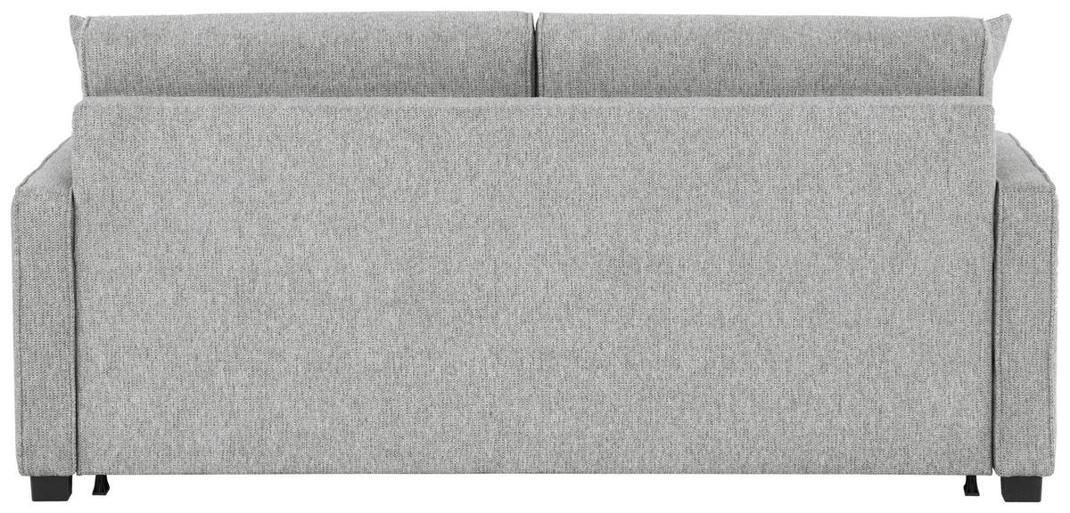 SCHLAFSOFA Webstoff Hellgrau  - Hellgrau/Schwarz, Design, Kunststoff/Textil (186/83/100cm) - Xora