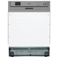 GESCHIRRSPÜLER QW-HX12S47ES-DE  - Silberfarben, KONVENTIONELL (59,8/82/57cm) - Sharp