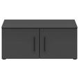 AUFSATZSCHRANK 80/35/40 cm   - Schwarz/Graphitfarben, MODERN, Holzwerkstoff/Kunststoff (80/35/40cm) - Carryhome