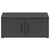 AUFSATZSCHRANK 80/35/40 cm  in  - Schwarz/Graphitfarben, MODERN, Holzwerkstoff/Kunststoff (80/35/40cm) - Carryhome