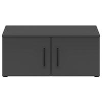 AUFSATZSCHRANK 80/35/40 cm   - Schwarz/Graphitfarben, MODERN, Holzwerkstoff/Kunststoff (80/35/40cm) - Carryhome