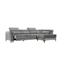 SEDEŽNA GARNITURA, temno siva  - temno siva/črna, Design, kovina/umetna masa (281/202cm) - Xora