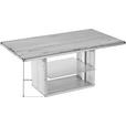 COUCHTISCH in Holz, Glas 110/65/50-69 cm  - Buchefarben, KONVENTIONELL, Glas/Holz (110/65/50-69cm) - Linea Natura
