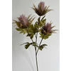 KUNSTBLUME Distel  - Pink/Altrosa, Basics, Kunststoff (67cm)
