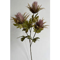 UMETNA ROŽA - pink/zelena, Basics, umetna masa (67cm)