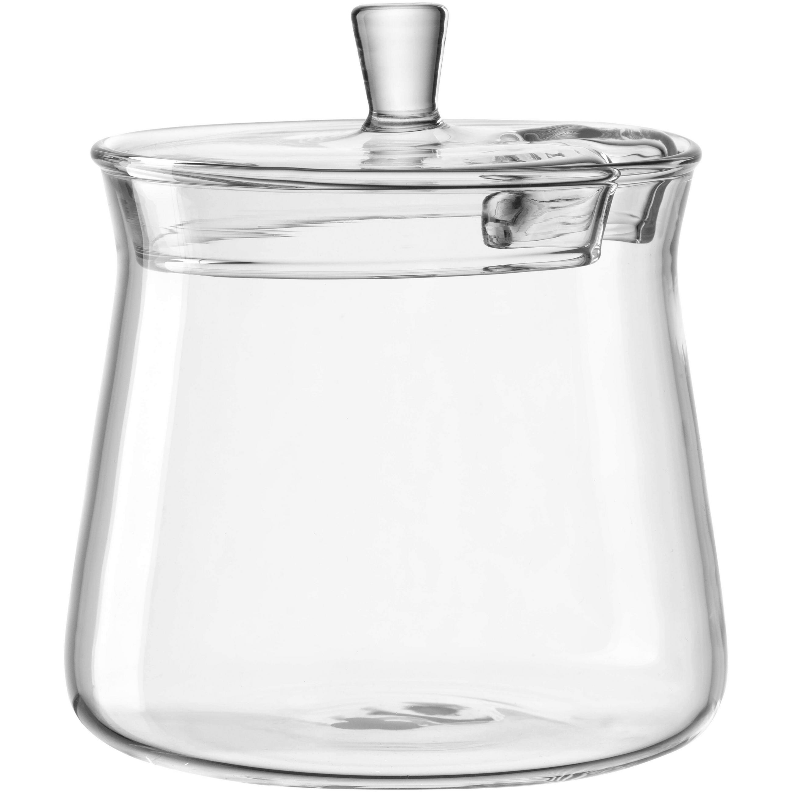 ZUCKERDOSE GIORNO Glas  - Transparent, KONVENTIONELL, Glas (9/7,9/9cm) - Leonardo