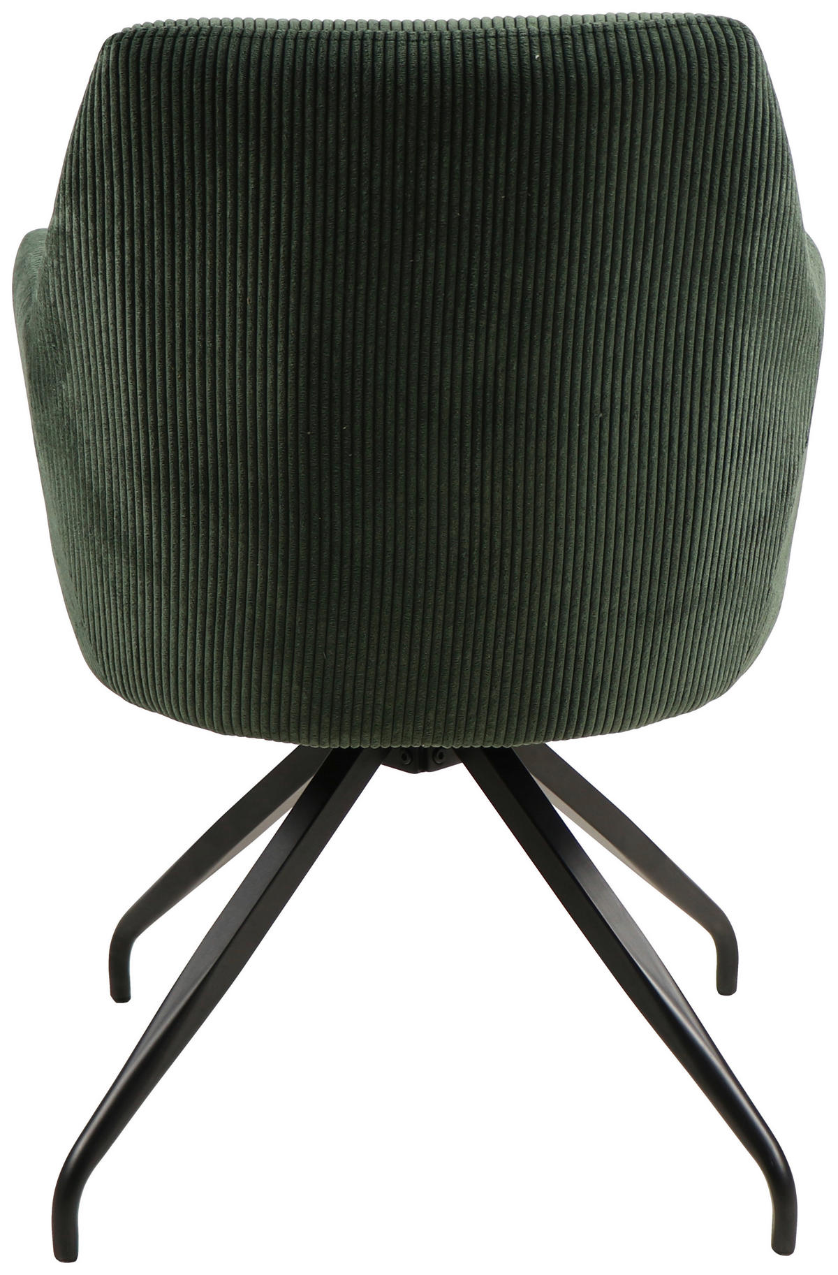 ARMLEHNSTUHL  in Eisen Cord  - Schwarz/Grün, MODERN, Holz/Textil (57/86/65cm) - MID.YOU