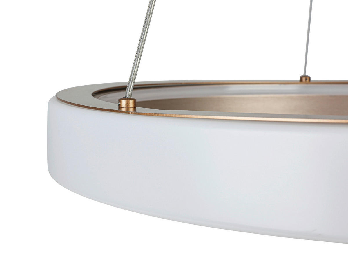 HÄNGELEUCHTE 50/120 cm   - Weiß/Cappuccino, Trend, Kunststoff/Metall (50/120cm) - Collet's Monde