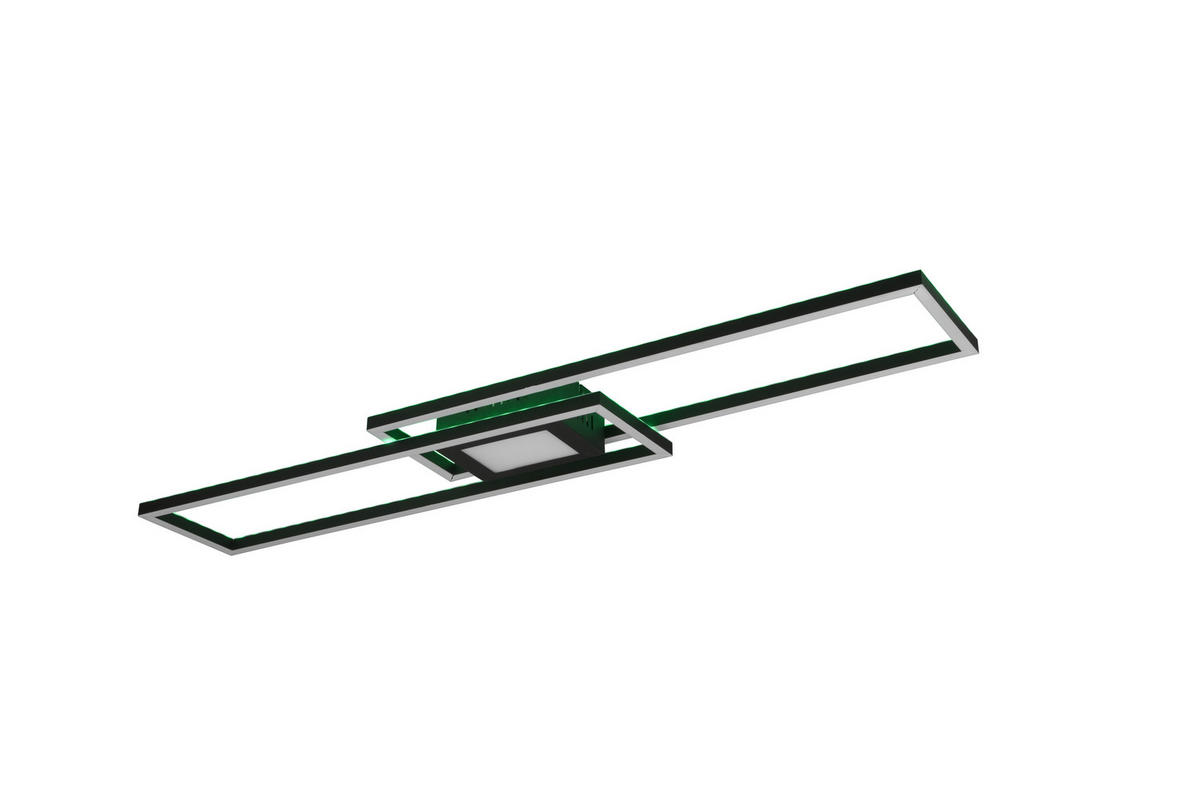 LED-DECKENLEUCHTE 38 W     - Schwarz, Basics, Metall (110/7/21cm) - Trio Leuchten