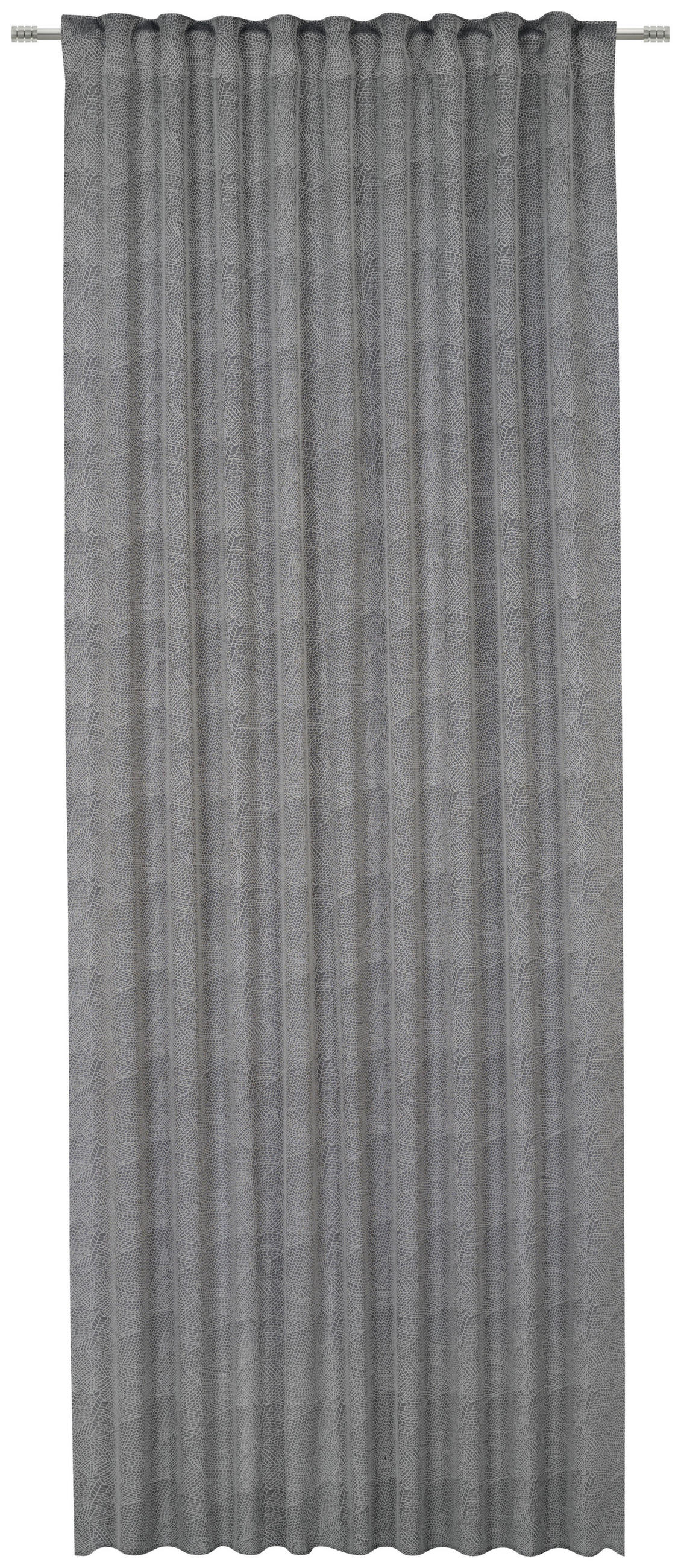 KÉSZFÜGGÖNY részben áttetsző  - sötétszürke, Konventionell, textil (140/245cm) - Esposa