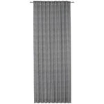 FERTIGVORHANG halbtransparent  - Dunkelgrau, KONVENTIONELL, Textil (140/245cm) - Esposa