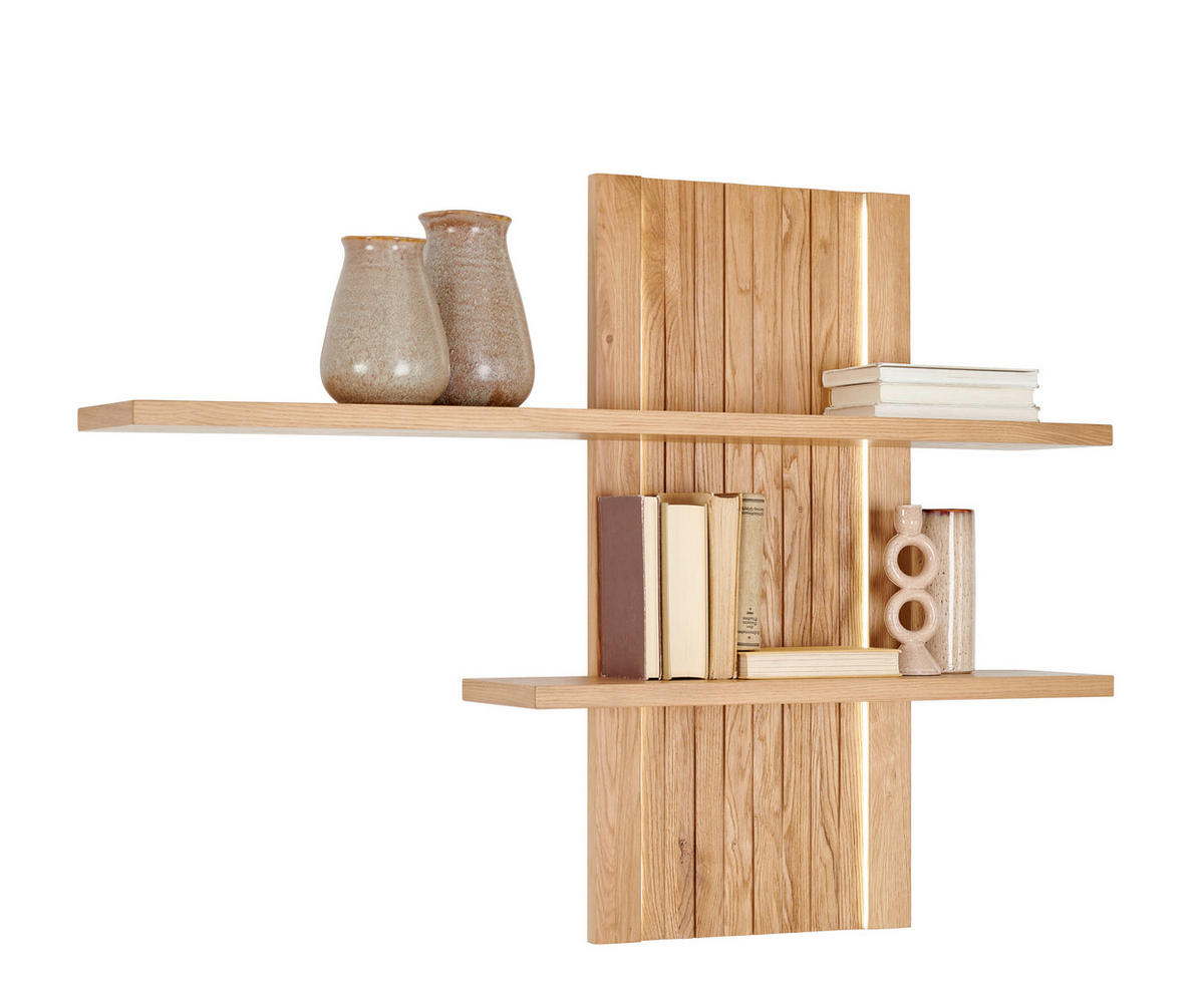 WANDBOARD  142/99/23 cm  - Eichefarben, Design, Holz (142/99/23cm) - Novel