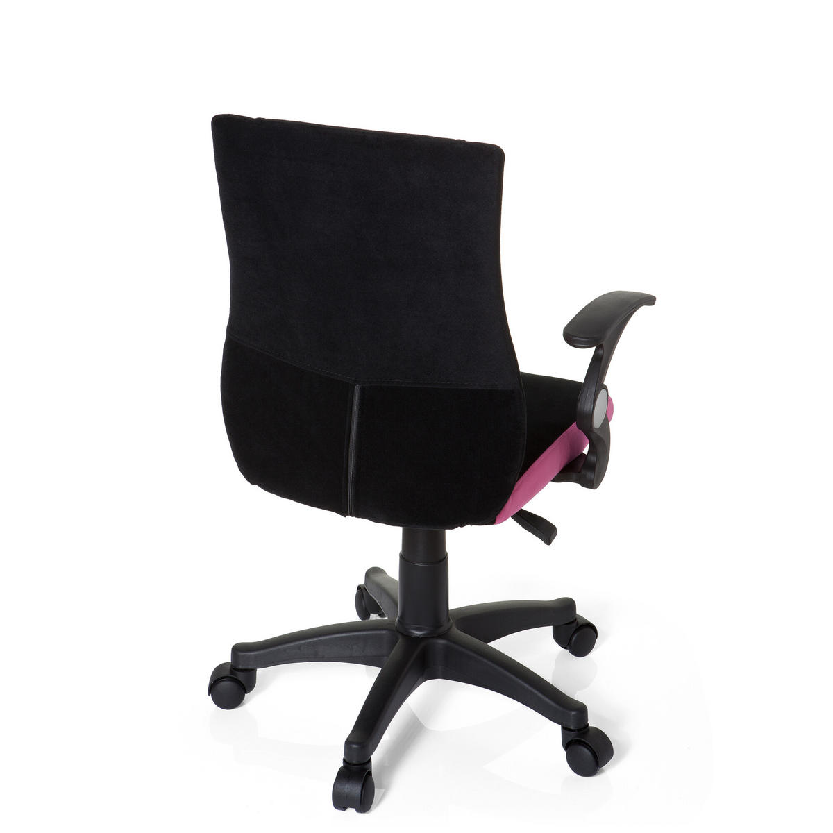 MLADINSKI VRTLJIVI STOL umetna masa črna, pink  - roza/pink, Basics, umetna masa (50/87-97/40cm) - MID.YOU