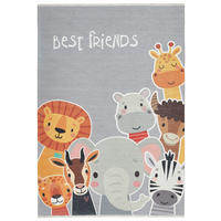 COVOR PENTRU COPII - alb/multicolor, Trend, textil (115/170cm) - Ben'n'jen