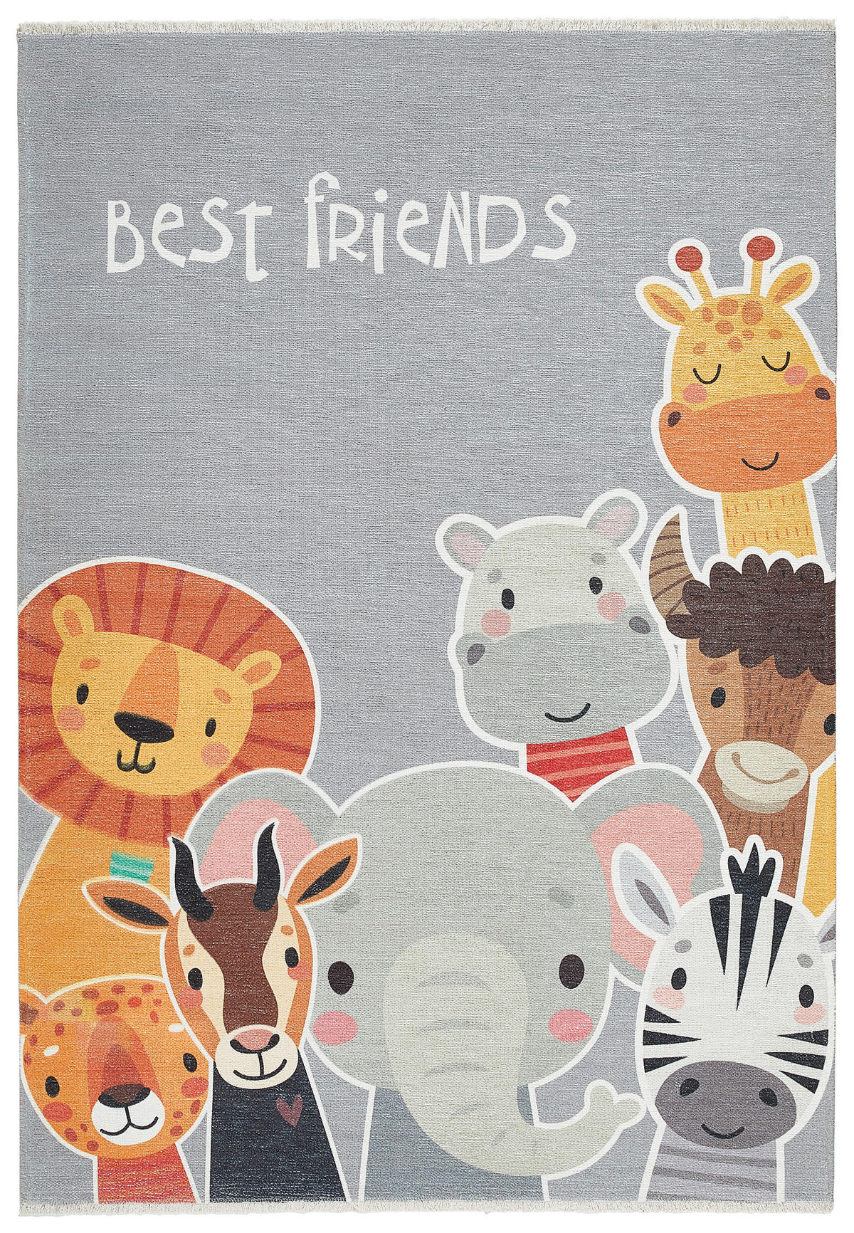 COVOR PENTRU COPII - alb/multicolor, Trend, textil (115/170cm) - Ben'n'jen