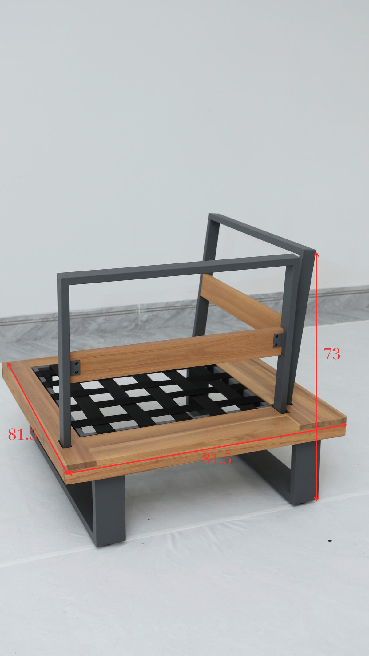 LOUNGEGARNITUR 4-teilig  232/232 cm  Akazie massiv Stahl  - Taupe/Anthrazit, Natur, Holz/Textil (232/232cm) - Ambia Garden