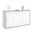 KOMMODE 152/88/37 cm - Eichefarben/Silberfarben, Design, Holz/Holzwerkstoff (152/88/37cm) - Boxxx KOMMODE 152/88/37 cm - Eichefarben/Silberfarben, Design, Holz/Holzwerkstoff (152/88/37cm) - Boxxx