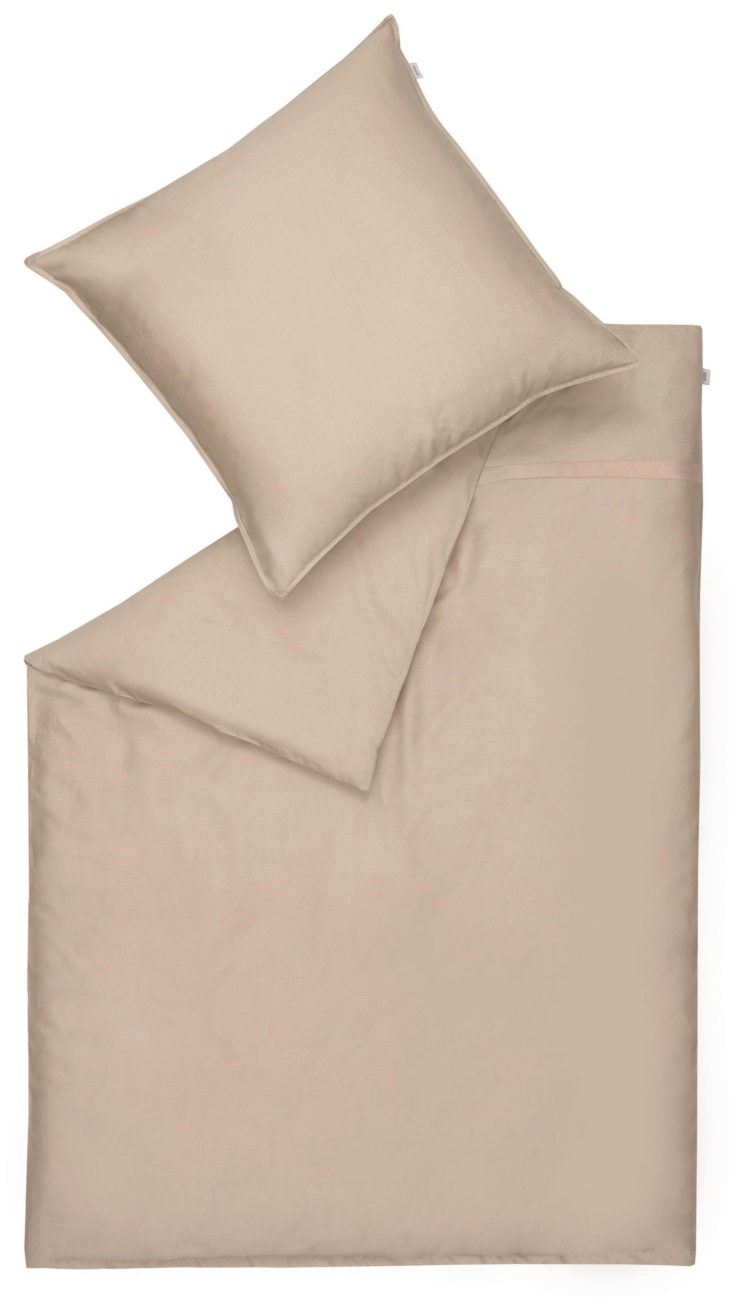 WENDEBETTWÄSCHE 200/200 cm SW-PURE Satin  - Sandfarben/Beige, Basics, Textil (200/200cm) - Schöner Wohnen