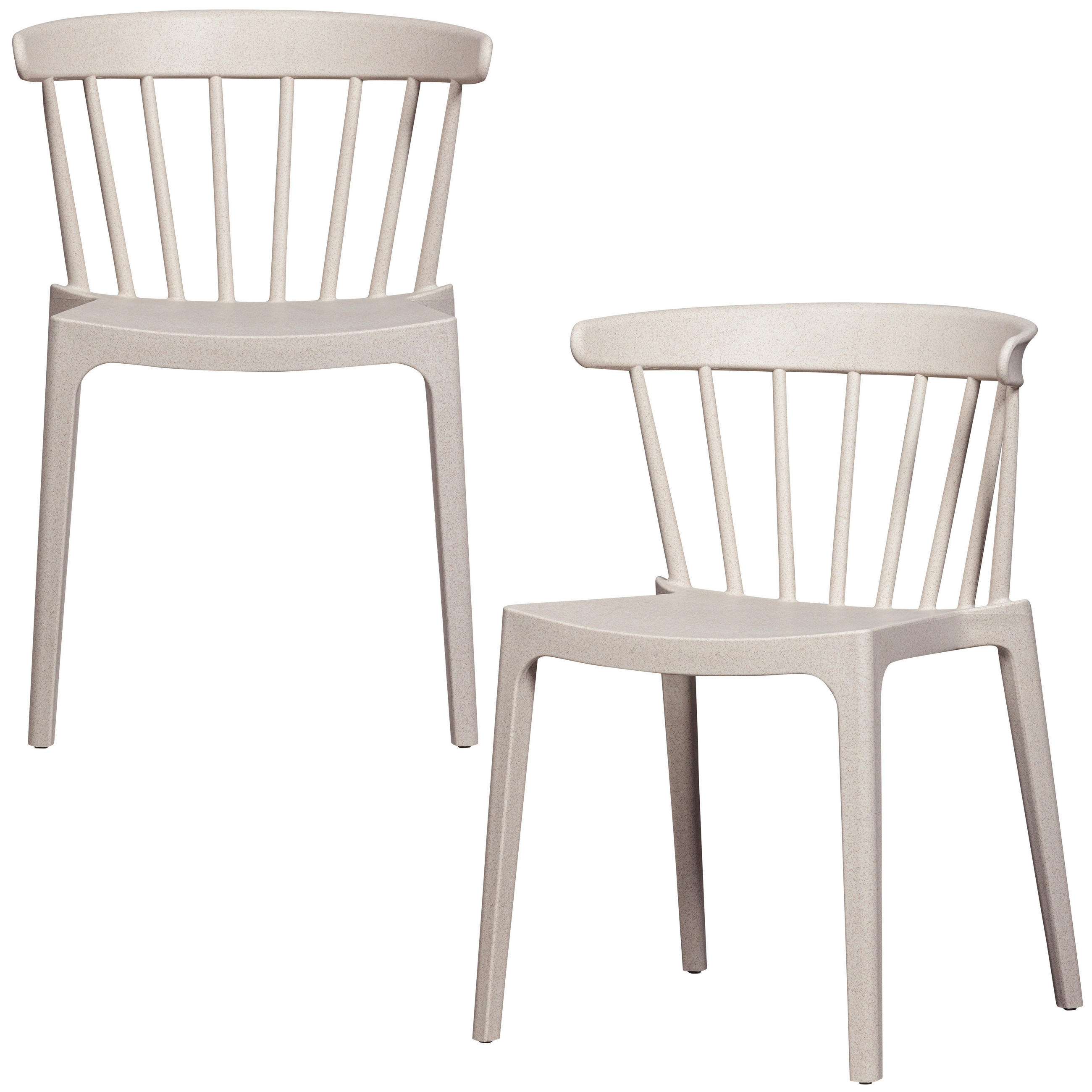 Gardenson Gartenstuhl-Set Bliss Weiß 52x75x53 cm