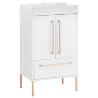 WASCHTISCHKOMBI 50 cm  - Weiß/Kupferfarben, Trend, Holzwerkstoff/Metall (50cm) - Stylife