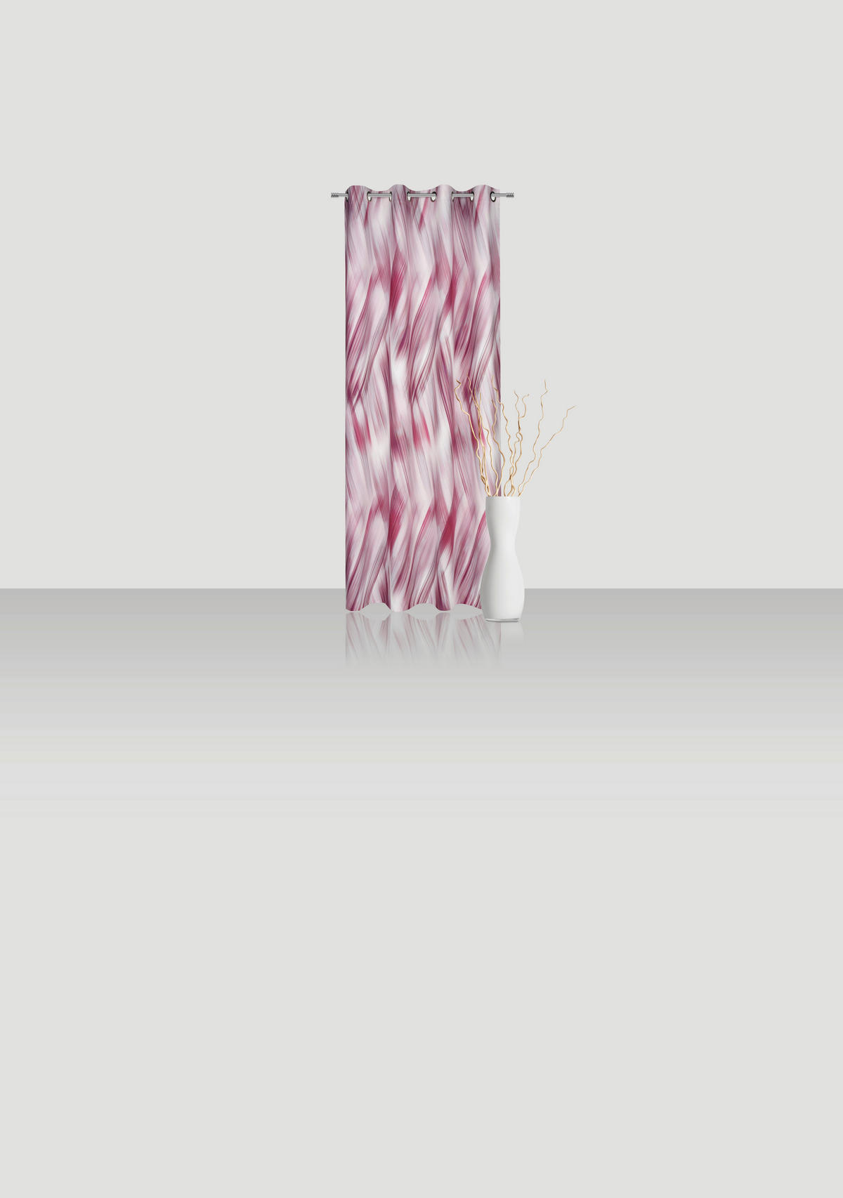 ÖSENSCHAL Gio halbtransparent 140/255 cm   - Rot, Design, Textil (140/255cm) - Novel
