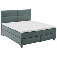 BOXSPRINGBETT 180/200 cm  in Salbeigrün  - Salbeigrün/Naturfarben, MODERN, Holz/Textil (180/200cm) - Beldomo - Sleep