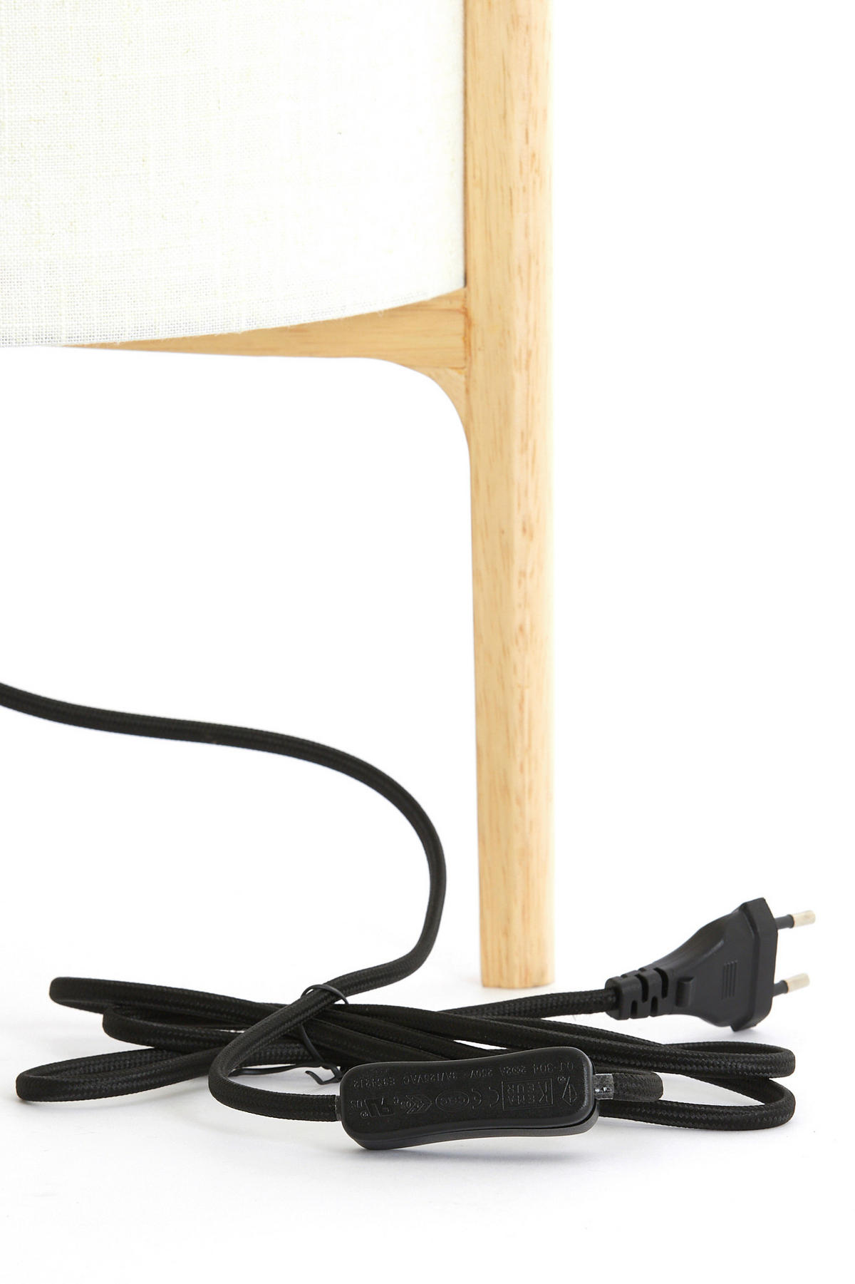 TISCHLEUCHTE Litto 22/33/22 cm  - Braun, MODERN, Holz/Kunststoff (22/33/22cm) - Light & Living