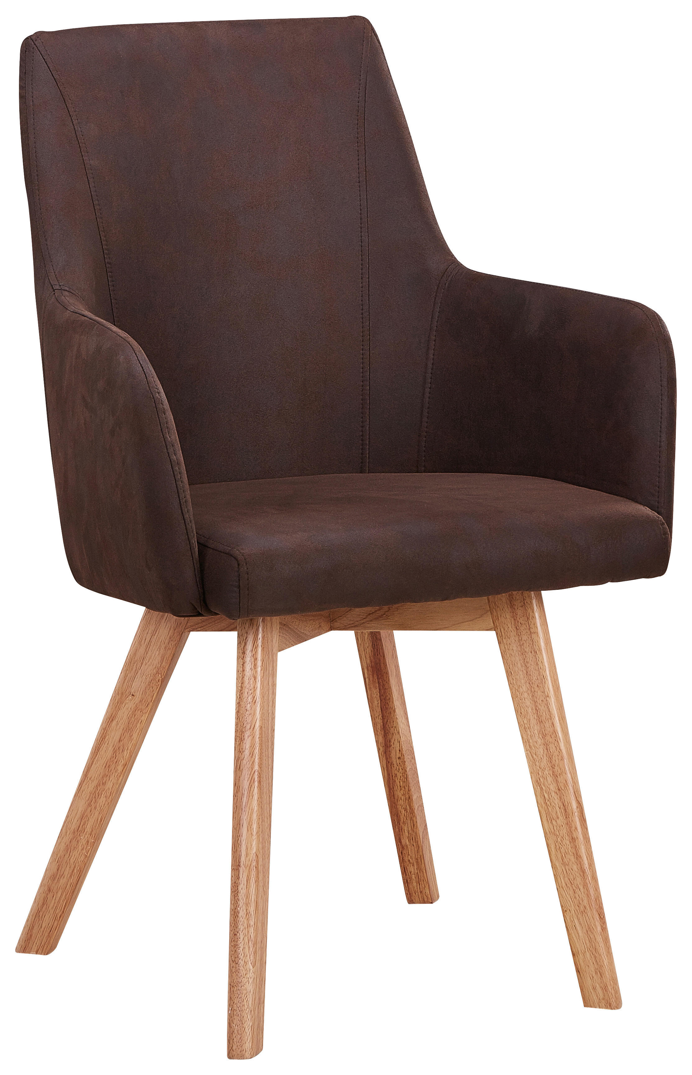 KARMSTOL i trä, textil brun, naturfärgad  - brun/naturfärgad, Design, trä/textil (56/87/57cm) - Carryhome