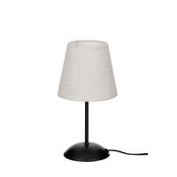 BORDSLAMPA Basic 15/29 cm   - beigebrun/svart, Klassisk, metall/textil (15/29cm) - Boxxx