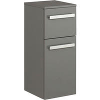 UNTERSCHRANK 30/73/33 cm   - Chromfarben/Grau Hochglanz, KONVENTIONELL, Glas/Holzwerkstoff (30/73/33cm) - Sadena