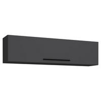 VÄGGHYLLPLAN 115/30/30 cm  - svart/antracit, Modern, metall/trämaterial (115/30/30cm) - MID.YOU