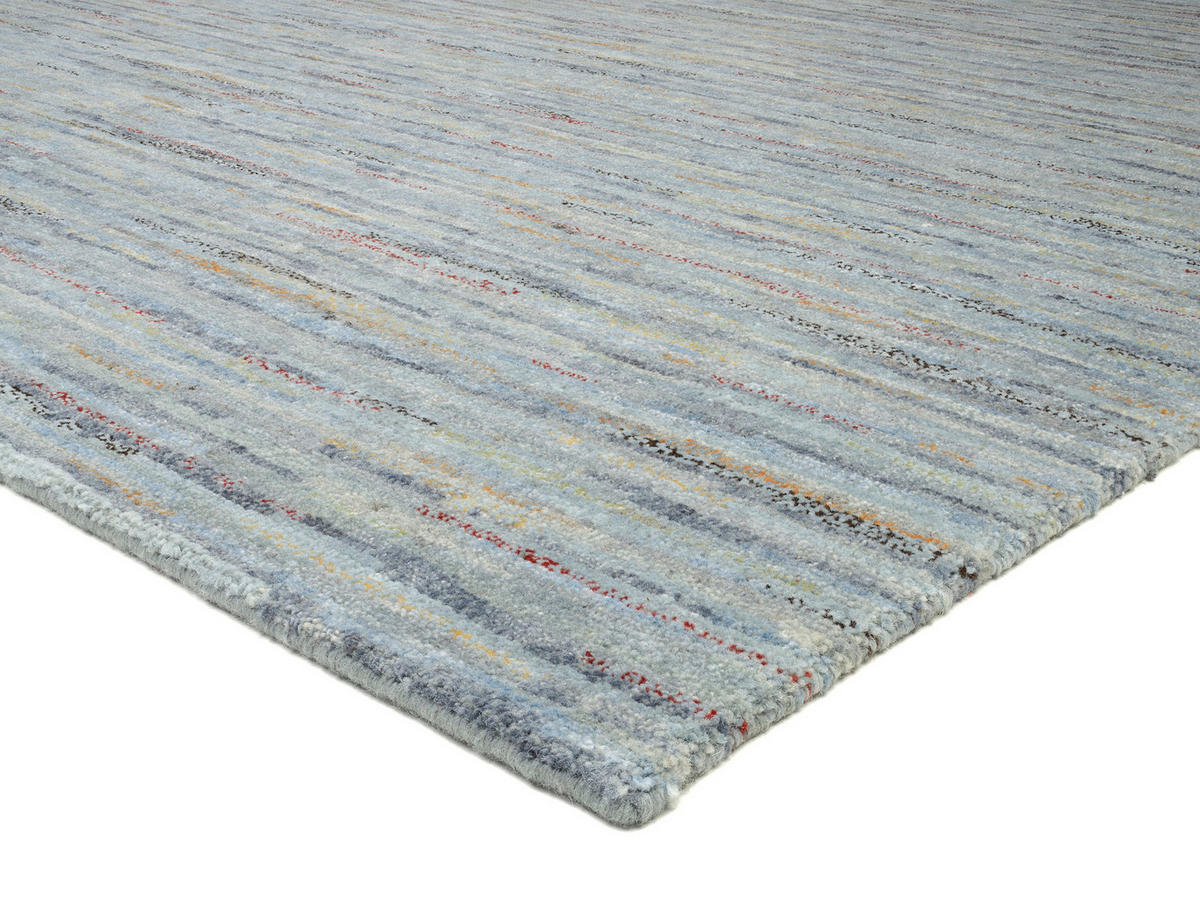 WOLLTEPPICH 170/240 cm Grau, Silberfarben  - Silberfarben/Grau, Natur, Textil (170/240cm) - Cazaris