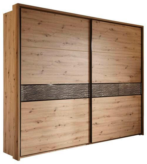 SCHWEBETÜRENSCHRANK 270/225/61 cm 2-türig Eichefarben  - Eichefarben/Anthrazit, KONVENTIONELL, Holzwerkstoff/Kunststoff (270/225/61cm) - Xora