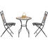 BALKONSET 3-teilig - Multicolor/Schwarz, LIFESTYLE, Keramik/Metall (60/36/72/91/60/35cm) - Ambia Garden BALKONSET 3-teilig - Multicolor/Schwarz, LIFESTYLE, Keramik/Metall (60/36/72/91/60/35cm) - Ambia Garden